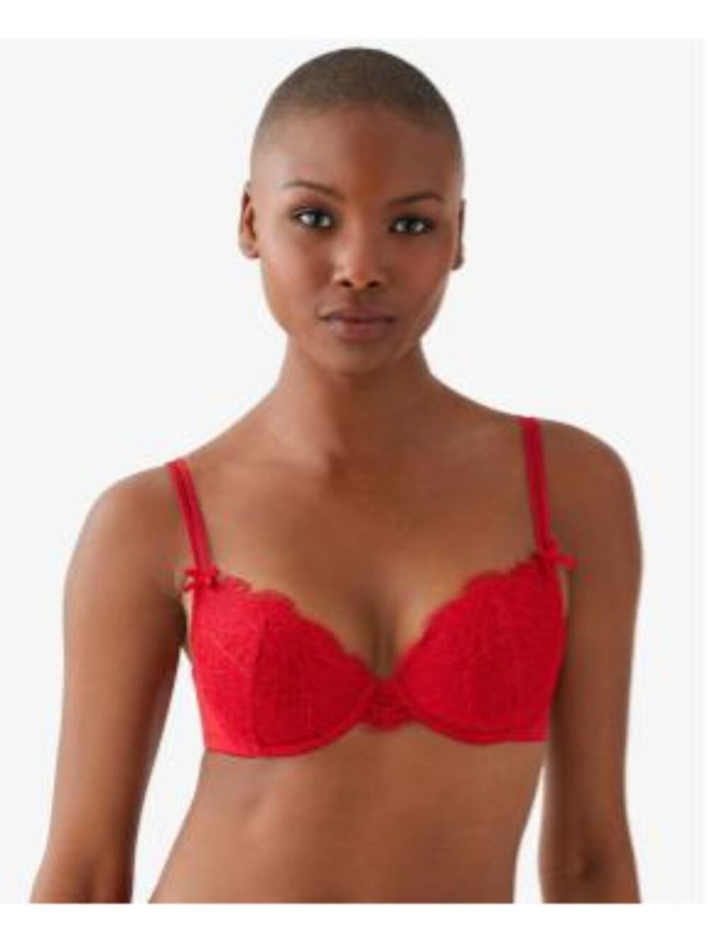 b.tempt'd Wacoal It's On Lace Contour Underwire Bra 953296, savvy red, 38B